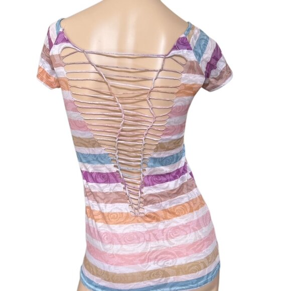 Tops - 90s Y2K Burnout Top Size S Grunge Streetwear Fairy Grunge Kawaii Rocker